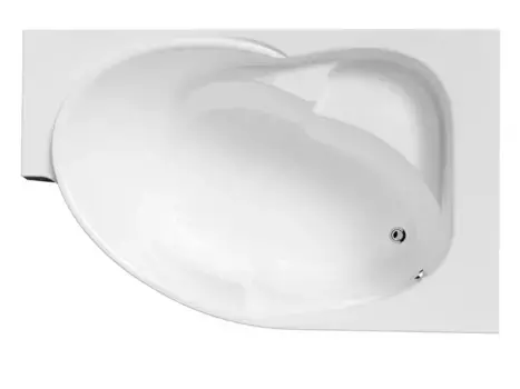 Ванна акриловая «Marka One» Ergonomika 158-175/110 без опор без сифона белая правая