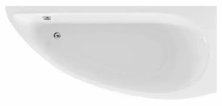 Ванна акриловая «Marka One» Piccolo 170/75 без опор без сифона белая правая