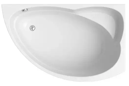 Ванна акриловая «Radomir» Модерна 160/100 с каркасом без сифона белая правая