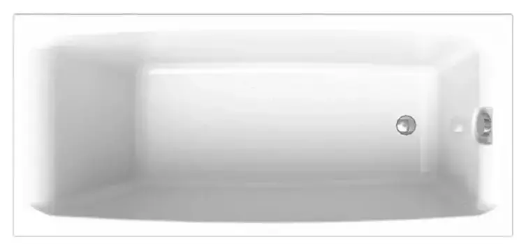 Ванна акриловая «Radomir» Веста 170/75 с каркасом без сифона белая