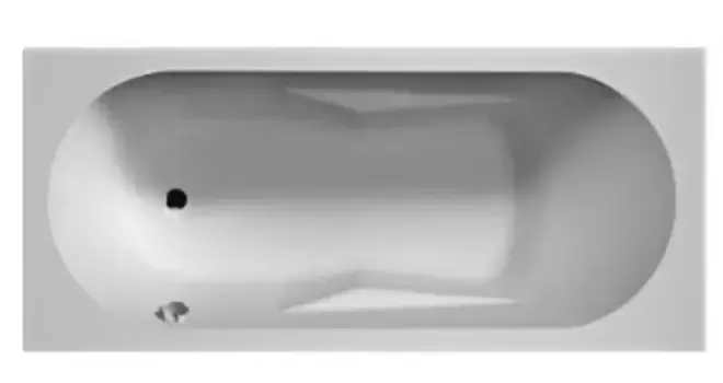 Ванна акриловая «Riho» Lazy 170/75 без опор без сифона белая левая