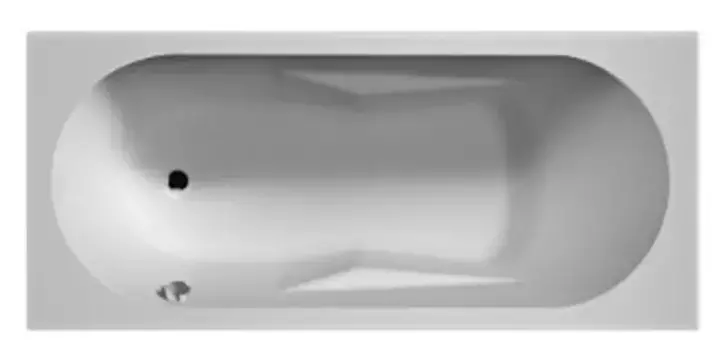 Ванна акриловая «Riho» Lazy 180/80 без опор без сифона белая левая