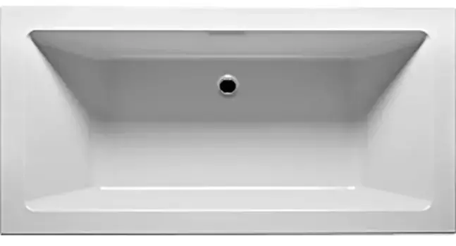 Ванна акриловая «Riho» Rething Cubic Fall 160/70 без опор перелив без сифона белая