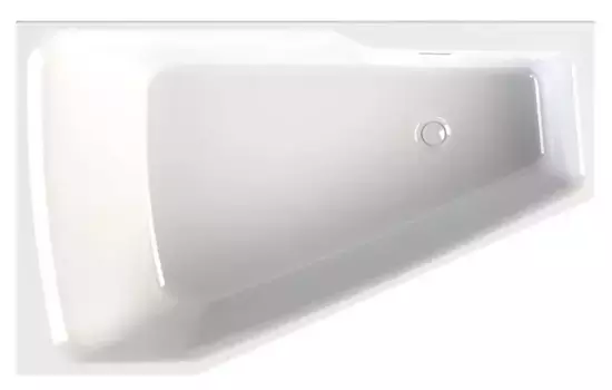 Ванна акриловая «Riho» Rething Space 180/110 без опор без сифона белая правая