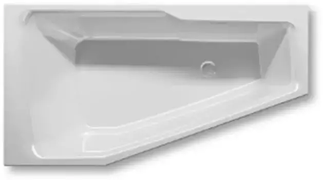 Ванна акриловая «Riho» Rething Space Fall 170/90 без опор перелив без сифона белая правая