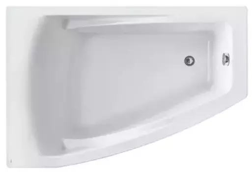 Ванна акриловая «Roca» Hall Angular 150/100 (ZRU9302864) без опор без сифона белая левая