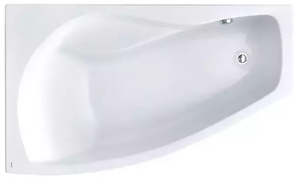 Ванна акриловая «Santek» Майорка XL 160/95 без опор без сифона белая левая