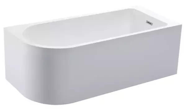 Ванна акриловая «Swedbe» 8843 170/75 с ножками с сифоном белая правая