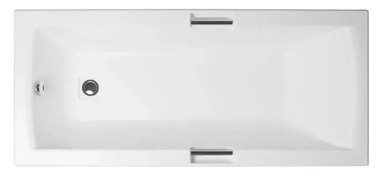 Ванна акриловая «Triton» Алекса 160/75 (обрезанная) без опор без сифона с ручками белая