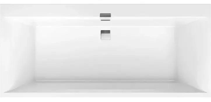Ванна акриловая «Villeroy & Boch» Squaro Edge 12 190/90 с ножками с сифоном белая