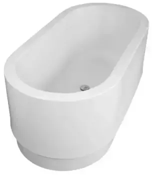 Ванна акриловая «Vitra» Coccon 160/80 с ножками с сифоном белая