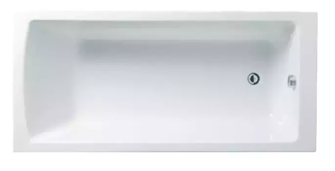 Ванна акриловая «Vitra» Neon 160/70 без опор без сифона белая