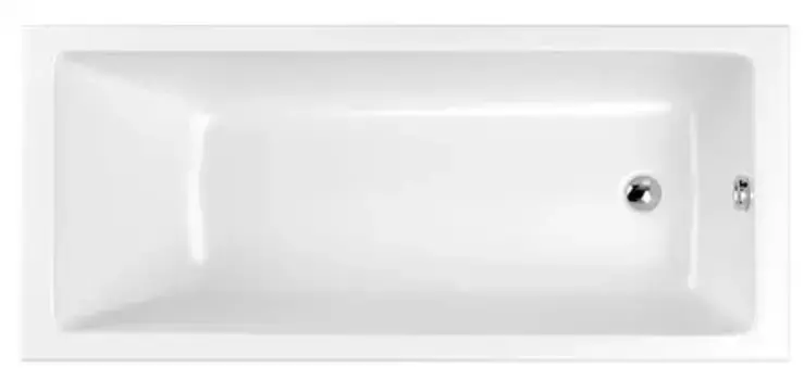 Ванна акриловая «Whitecross» Wave Slim 180/80 без опор без сифона белая
