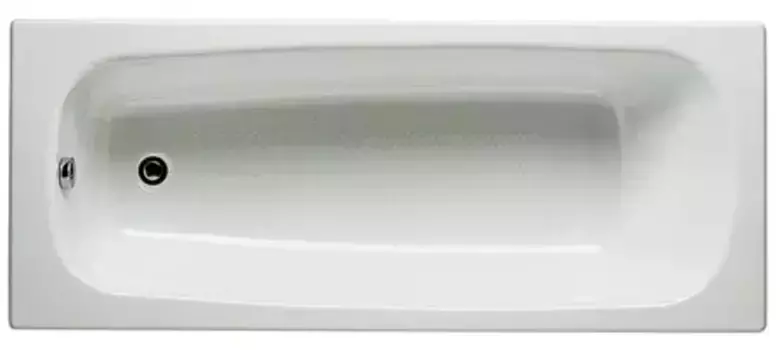 Ванна чугунная «Roca» Continental 160/70 с противоскользящим покрытием (721291200R) без опор без сифона белая