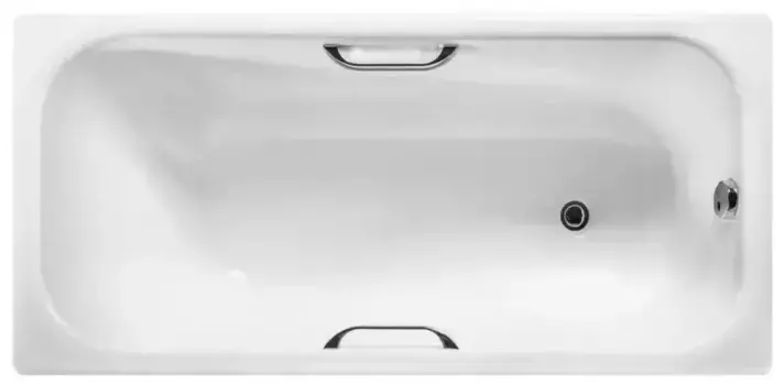 Ванна чугунная «Wotte» Start 1 UR 150/70 без опор без сифона с отверстиями белая
