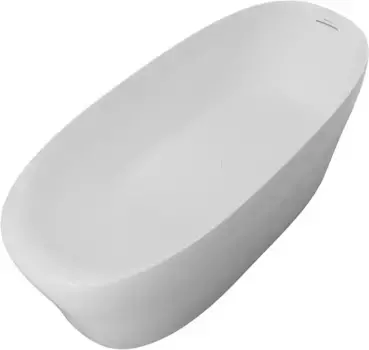 Ванна из искусственного камня «Allen Brau» Krion Neo XL Solid Stone 180/80 с ножками с сифоном белая матовая