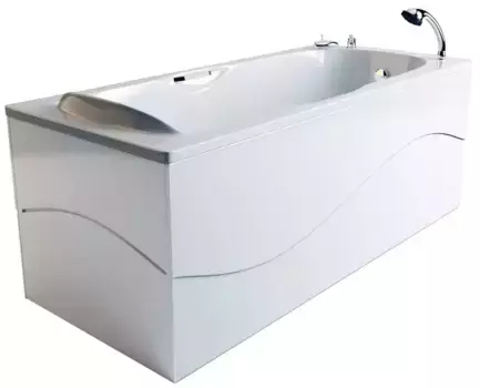 Ванна из искусственного камня «Фэма» Алассио 180/75 с ножками без сифона белая