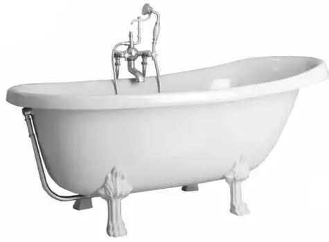 Ванна из искусственного камня «Фэма» Салерно 170/65 с ножками без сифона белая