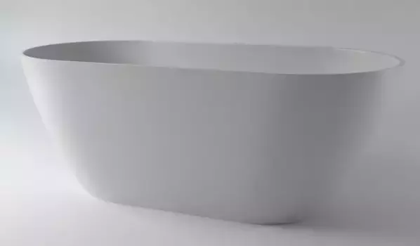 Ванна из искусственного камня «Holbi» Venus New 158/79 с сифоном белая матовая