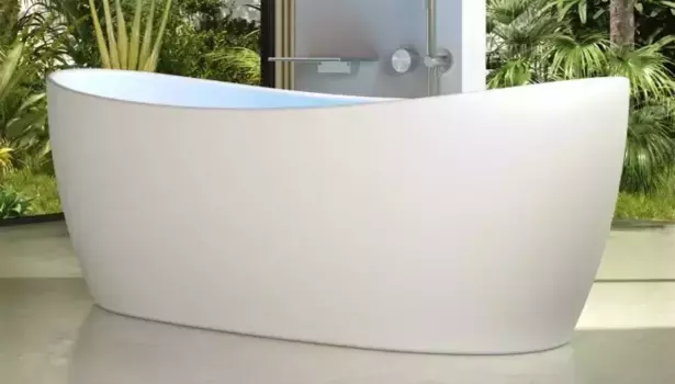 Ванна из искусственного камня «Vincea» VBT-6S03MW 170/80 с сифоном белая матовая