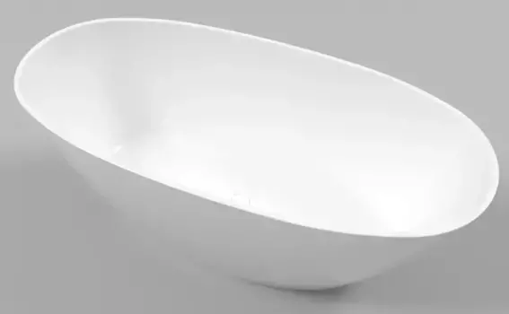 Ванна из искусственного камня «Whitecross» Onyx B 160/75 белая глянцевая
