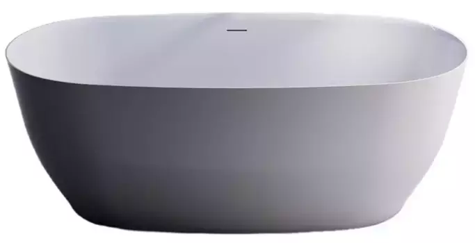 Ванна из литьевого мрамора «Астра-Форм» Атрия Solid 160/75 с интегрированным переливом с ножками перелив без сифона белая матовая