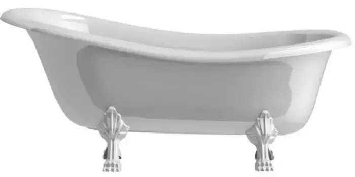 Ванна из литьевого мрамора «Астра-Форм» Роксбург 171/79 с ножками без сифона белая