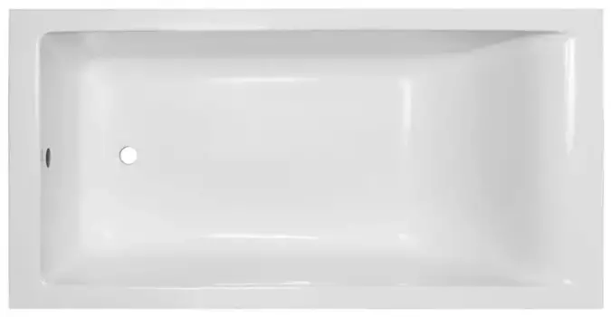 Ванна из литьевого мрамора «Эстет» Дельта 170/80 без опор без сифона белая