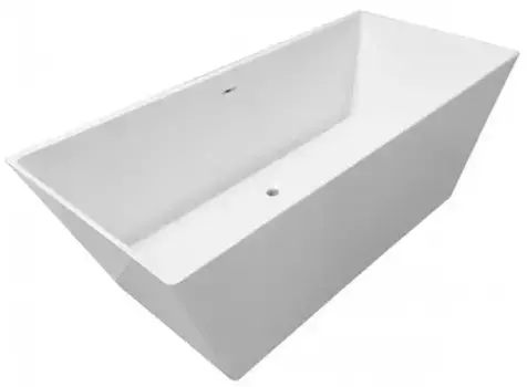 Ванна из литьевого мрамора «Эстет» Манхэттен 175/77 с ножками без сифона белая