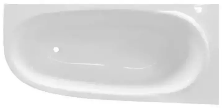 Ванна из литьевого мрамора «Эстет» Венеция 170/80 без опор без сифона белая правая
