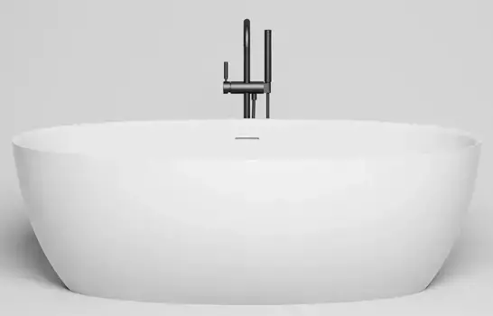 Ванна из литьевого мрамора «Salini» Alda 160/80 S-Sense с сифоном белая глянцевая