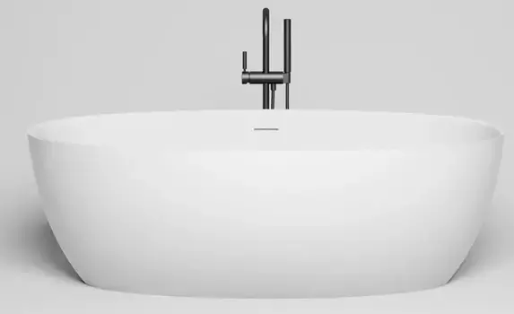 Ванна из литьевого мрамора «Salini» Alda 160/70 S-Sense с сифоном белая глянцевая