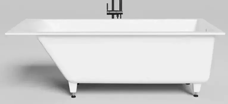 Ванна из литьевого мрамора «Salini» Cascata 180/80 S-Stone с ножками без сифона белая матовая