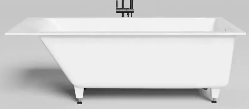 Ванна из литьевого мрамора «Salini» Cascata 170/75 S-Stone с ножками без сифона белая матовая