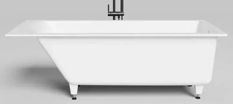 Ванна из литьевого мрамора «Salini» Cascata 180/80 S-Sense с ножками без сифона белая матовая