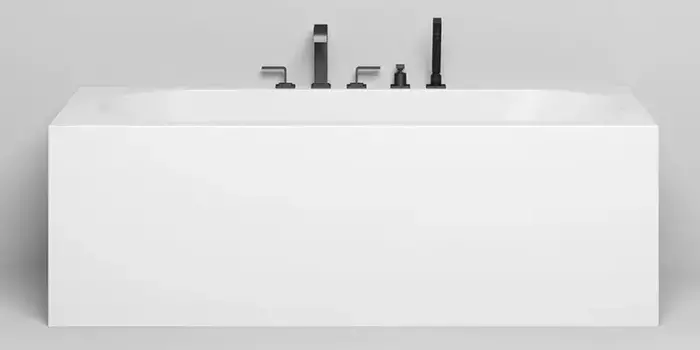 Ванна из литьевого мрамора «Salini» Fabia 170/75 с каркасом с сифоном белая глянцевая