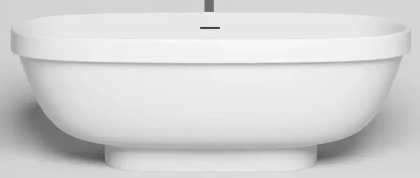 Ванна из литьевого мрамора «Salini» Greca In 180/80 S-stone с сифоном белая матовая