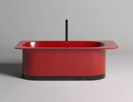 Ванна из литьевого мрамора «Salini» Ninfea 180/82 S-stone с сифоном цвет на заказ матовая