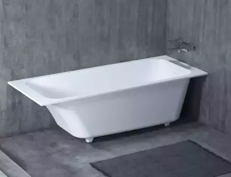 Ванна из литьевого мрамора «Salini» Orlanda Kit 170/70 S-Stone с ножками с сифоном цвет на заказ матовая