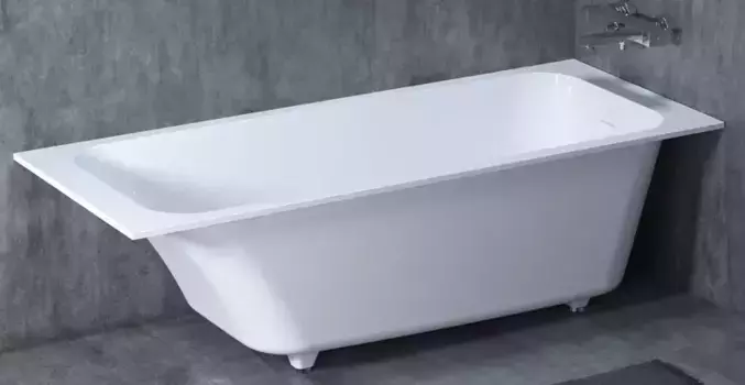 Ванна из литьевого мрамора «Salini» Orlanda Kit 170/70 S-Stone с ножками с сифоном белая матовая