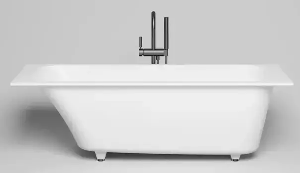 Ванна из литьевого мрамора «Salini» Orlanda 170/70 S-Sense с ножками без сифона белая матовая