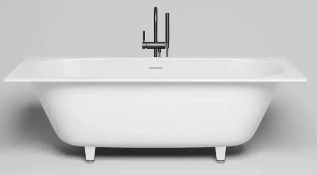 Ванна из литьевого мрамора «Salini» Ornella Axis Kit 190/90 S-Sense с ножками с сифоном белая глянцевая