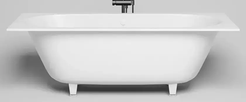 Ванна из литьевого мрамора «Salini» Ornella Axis 170/75 S-Sense с ножками без сифона белая глянцевая