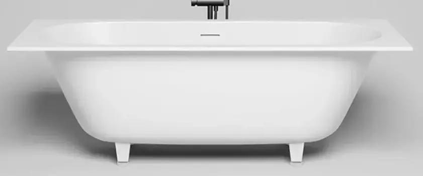 Ванна из литьевого мрамора «Salini» Ornella Axis Kit 170/75 S-Sense с ножками с сифоном белая матовая