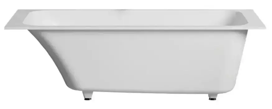 Ванна из литьевого мрамора «Salini» Ornella Kit 180/80 S-Sense с ножками с сифоном белая глянцевая