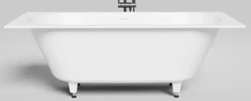 Ванна из литьевого мрамора «Salini» Ornella Axis Kit 170/70 S-Sense с ножками с сифоном белая матовая