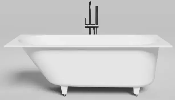 Ванна из литьевого мрамора «Salini» Ornella 160/70 S-Sense с ножками без сифона белая матовая