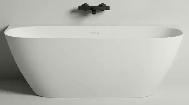 Ванна из литьевого мрамора «Salini» Sofia Wall 170/80 S-stone с сифоном белая матовая