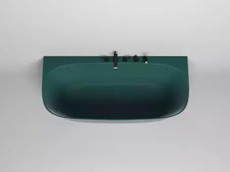 Ванна из литьевого мрамора «Salini» Sofia Wall 180/85 S-stone с сифоном цвет на заказ матовая