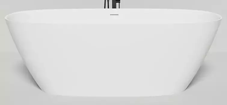 Ванна из литьевого мрамора «Salini» Sofia 185/90 S-Stone с сифоном белая матовая